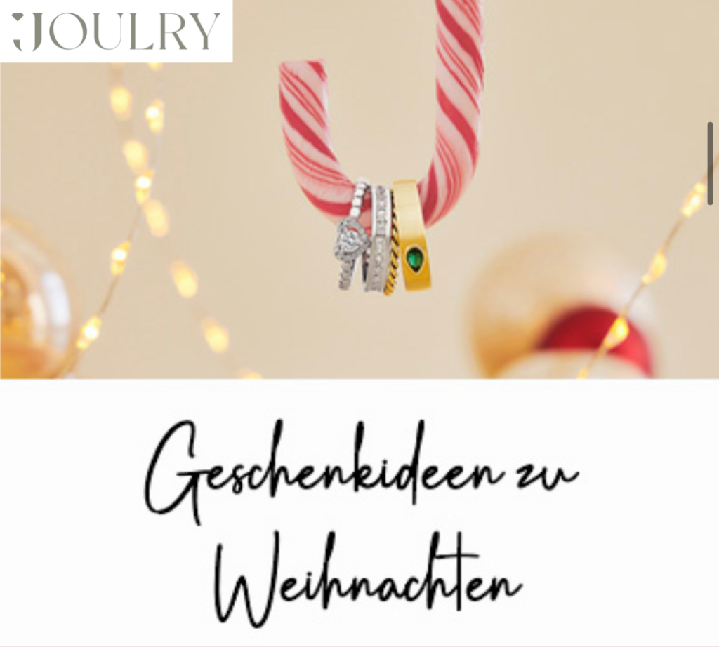 Geschenkidee Weihnachten Joulry Schmuck - Schnäppchengans 