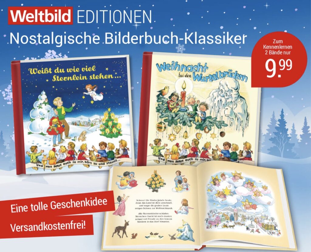 Nostalgische Kinderbücher Geschenkidee - schnäppchengans 