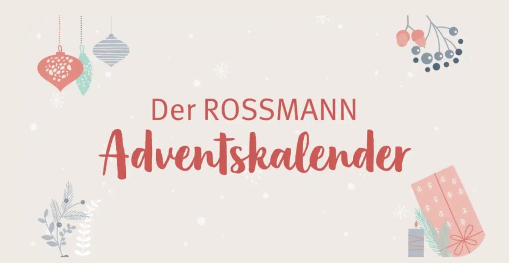 Rossmann online Adventskalender 2023 - Schnäppchengans 